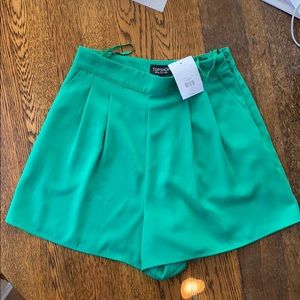 Topshop Paperbag Short (Green)